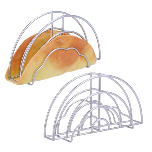 Taco Shell Stand Mold Stainless Steel Corn Tortillas Shells Maker Holder for Baking, Fryer or Air Frying Make Crispy Flat-Bottom Tacos Shells Home Frying Crispy Taco Frames Press Kitchen Cooking Tools