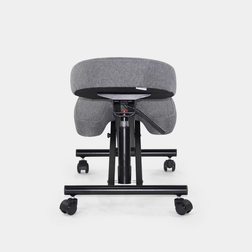 Produce Shop Silla ergonómica de Rodillas postural Modelo Sueco de Tejido Balancesteel Lux - Gris