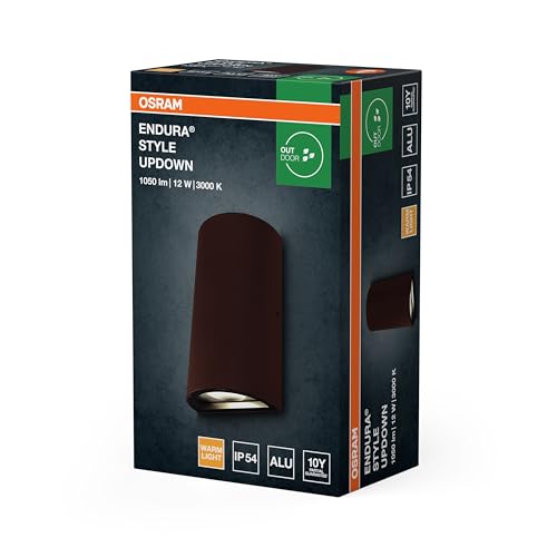 Osram ENDURA Style Updown 12W Rusty : éclairage extérieur LED mural design