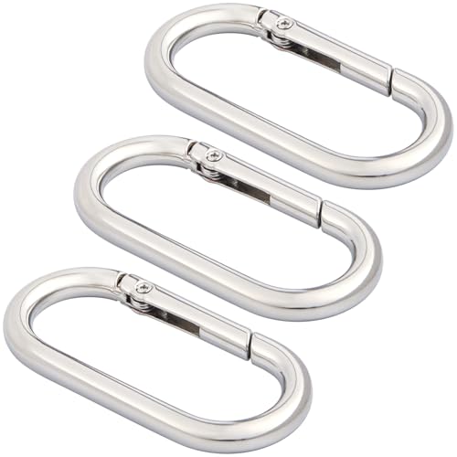 Image of Oval Spring Ring Clips, Metal Keyring Purse Clip