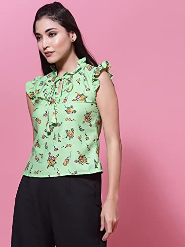 Image of OOMPH! Women's Crepe Floral Relaxed Fit Shirt