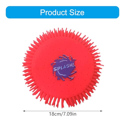 Water Throwing Disc For Children Adults For Sports Party Random Color Outdoor 7Inch Flying Discs Kids Soft Flyer Disk Splash Water - Image 4