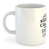 Apto para lavavajillas Taza Ciclismo Keep Calm and Bike On