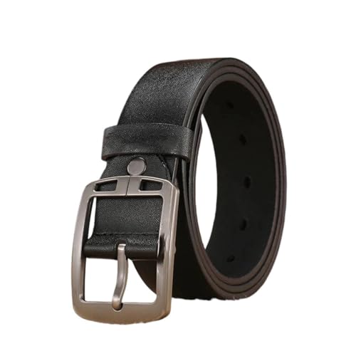 Men Fashionable Leather Belt Solid Cowskin Designer Buckle for Jeans