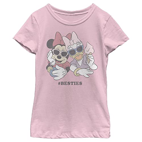 Disney Characters Besties Girl's Solid Crew Tee