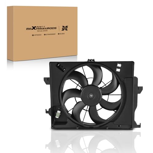 Image of maXpeedingrods Engine Radiator Cooling Fan Assembly for Kia Rio 2012-2017, for Hyundai Veloster 2012-2017, for Accent 2012-2013 253801R050