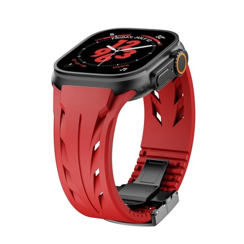 [AbvohZbg] For Apple Watch Ultra Ultra2 49mmp^o^tCobNtv~Ao[oh - for iWatch Series 10 9 8 7 6 45mm 44mm̒jɂ҂tBbg(B-r