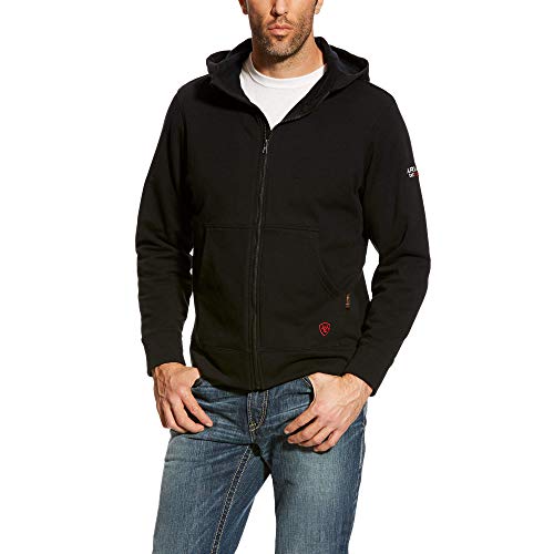 Image of Ariat Men's Rebar Logo HoodieSweatshirt, morel, XXXL