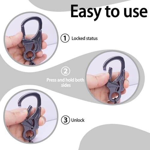Image of Ahiller Mens Wallet Chain with Heavy Duty Keychain Carabiner Clip