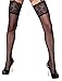 Produktbild Selente Lovely Legs verführerische Damen Straps-Strümpfe mit edler Spitze, made in EU, schwarz-breiter-Saum, Gr. L/XL