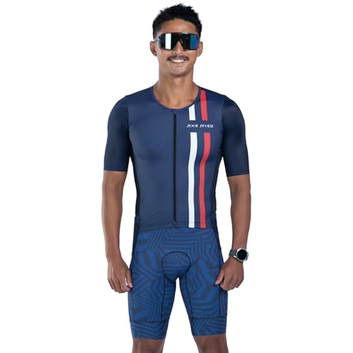 Zoot Fato de triatlo masculino LTD Aero - Traje de corrida tri de manga curta com tecido Primo e doi