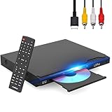 Maite Region Free DVD Player for TV, Designed for Family Settings, a DVD Player with HDMI & RCA Output for DVD/CD, Dual Karaoke Output, NTSC/PAL System, USB in, Come with HDMI & RCA Cable, and Remote