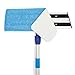 Juvale Microfiber Mop Pads - 10 Pack, 16.5-Inch, Blue - Flat Mop Pads Refills & Replacement Heads for Hardwood Floor Cleaning, Reusable & Washable