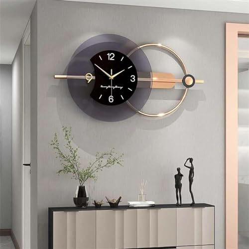 Horloge murale moderne en métal au design de luxe pour sublimer votre salon - 3