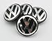 Angel Mall Volkswagen 56mm Outer Diameter Black Wheel Center Hub Caps Cover 4-pc Set