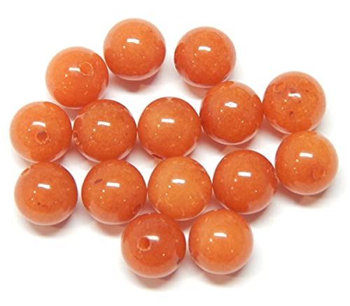 Aventurine Red Stone Gemstone Beads, 8 mm, 6 mm, 4 mm, Ball, Semi-Precious Stones, Jewellery Making Craft Accessories - Image 2