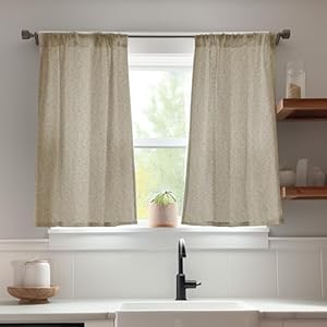 jinchan Linen Textured Kitchen Curtains Flax Linen Look Tier Curtains 45 Inch for Bathroom Living Room Farmhouse Cafe Curtains Rustic Window Treatments Room Darkening Rod Pocket 2 Panels Beige jinchan Linen Textured Kitchen Curtains Flax Linen Look Tier Curtains 45 Inch for Bathroom Living Room Farmhouse Cafe Curtains Rustic Window Treatments Room Darkening Rod Pocket 2 Panels Beige