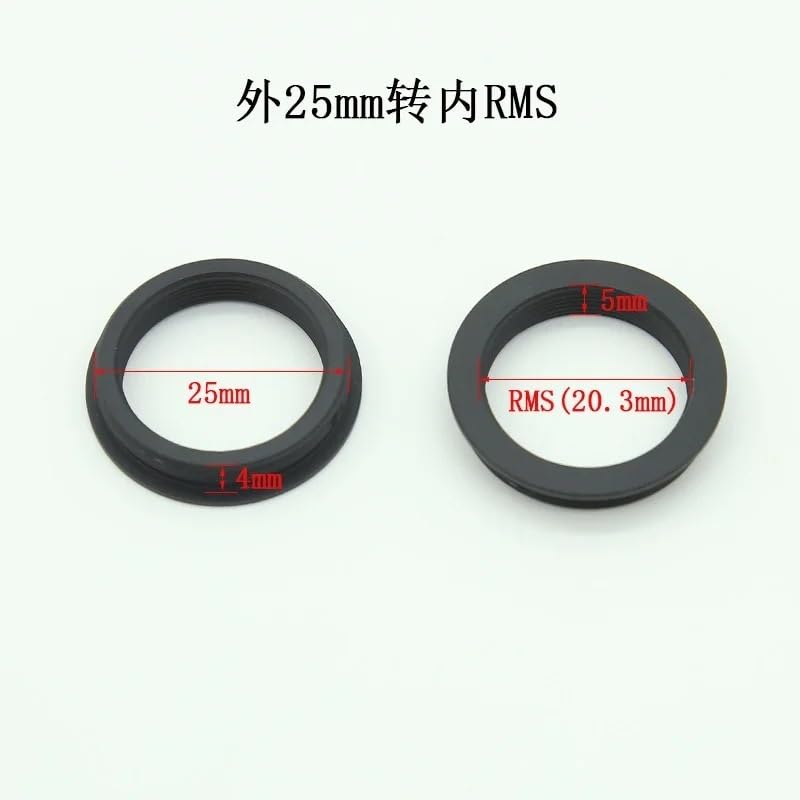 M25 M26 M27 M42 RMS Thread Adapter Nosepiece Microscope Lens Adapter Camera Adapter(25MM to RMS)