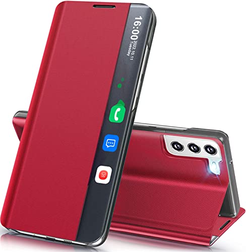 Coque Samsung S21 5G antichoc avec béquille et fenêtre polycarbonate
