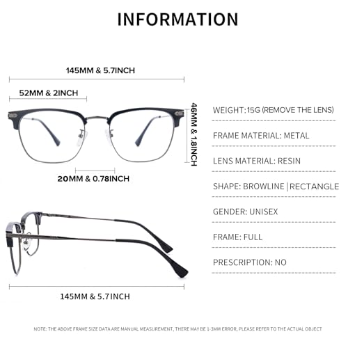 Image of Blue Light Blocking Glasses for Men Anti-Fatigue Computer Monitor Gaming Glasses Prevent Headaches Glasses