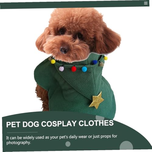 Disfraz navideño para perro, capa cómoda y transpirable miniatura 5