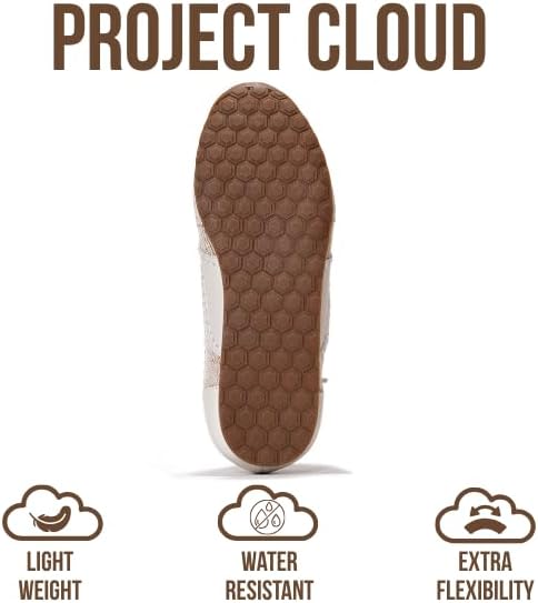 Project Cloud Leather Barefoot Shoes Women – Memory Foam Lace-Up Womens Sneakers – Lightweight & Non Slip Womens Shoes Casual – All-Day Women's Fashion Sneakers for 2026 (Monica) - Image 5