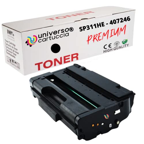 EuroPro Toner compatibile per Ricoh SP311 SP325 sostituisce 407246 TYPESP311HE Black