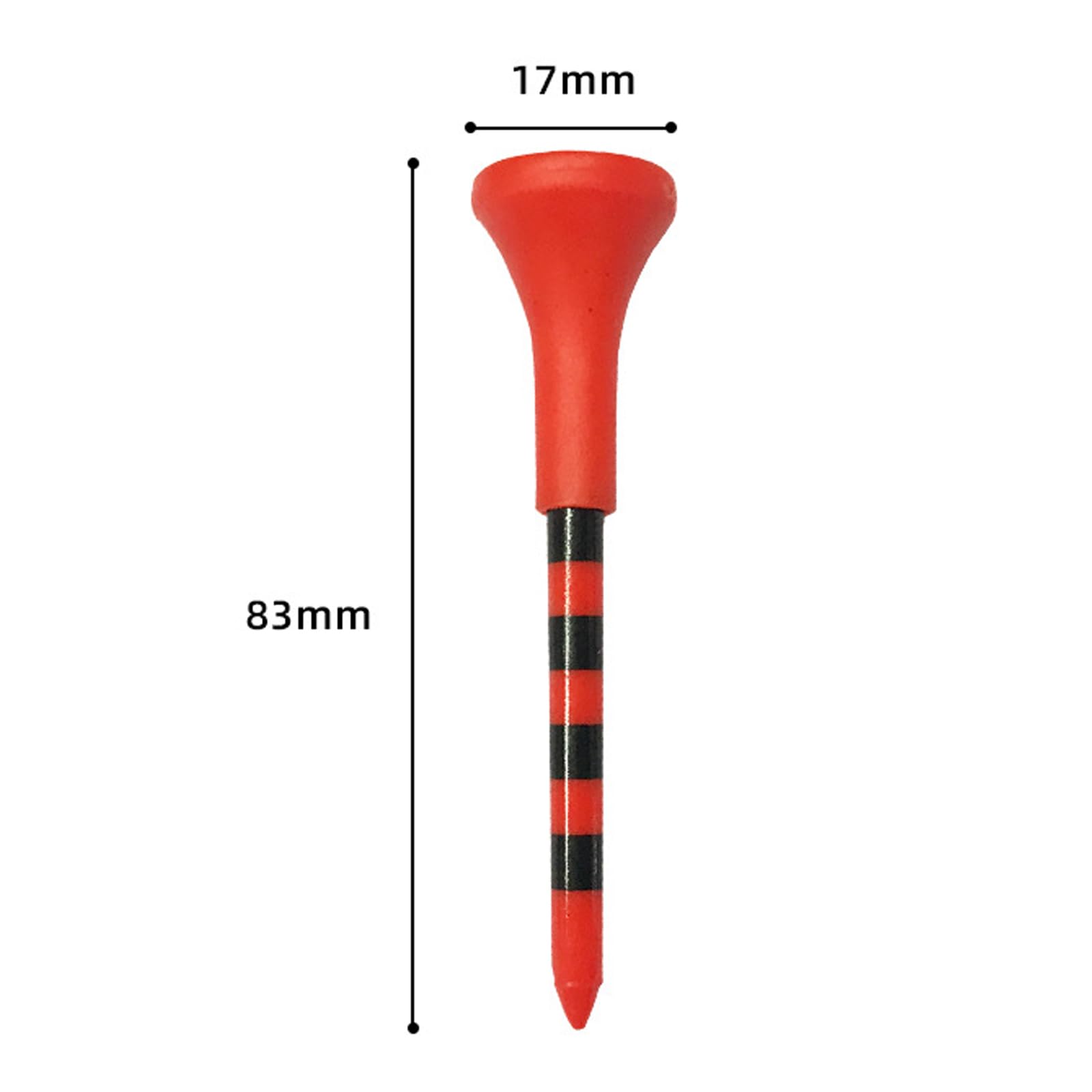 60 tees de golf de plástico, 83 mm, coloridos, accesorios duraderos para hombres y mujeres, entrenamiento de golf y ejercicio, té de golf para golfistas principiantes y profesionales