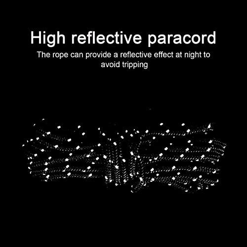 8 Pack 4mm Guy Lines Ultralight Tent Cords with Aluminum Adjuster Tensioner Outdoor Camping Guylines Ropes for Tent Tarp,Climbing,Hiking Backpacking (Army-Green)