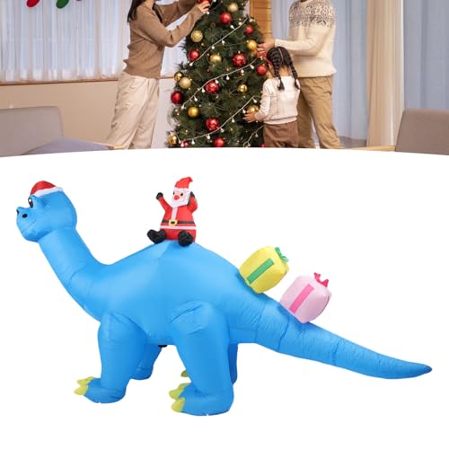 Décoration Noël dinosaure gonflable fermeture éclair pour dégonflage facile - 5