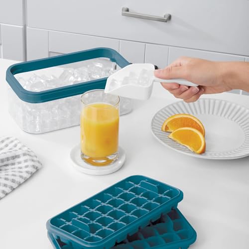 Set 4 piezas bandejas de hielo con cubeta y cuchara miniatura 2