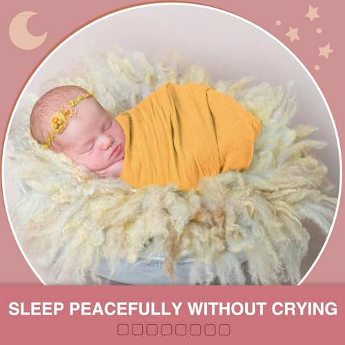 Preboun 6 Pack Muslin Swaddle Blankets - 47x47 Inch, Cotton, Classic Colors - View #5