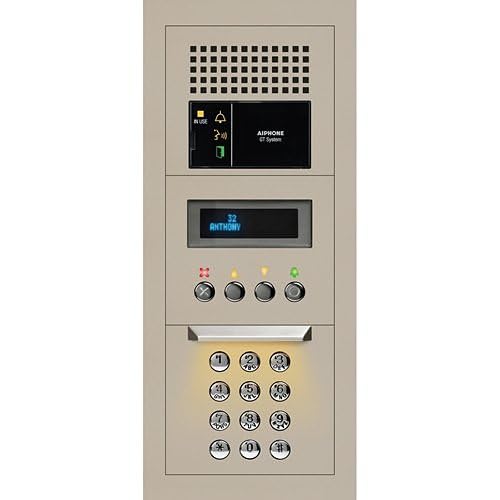 GTA-DESB 10-Key Modular Audio Entrance Panel Kit with GT-DB & GT-NSB, Digital Directory for GT Series