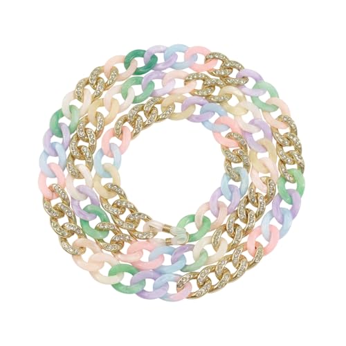 Image of Acrylic Glasses Chain for Women Men Reading Eyeglass Strap Sunglasses Holder Mask Lanyard Chain for Adults