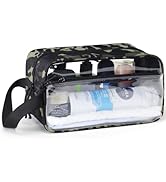 TACTICISM Clear Toiletry Bag for Men, Tactical Mens Toiletry Bag for Traveling, TSA Approved Dura...