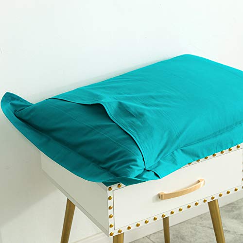 Susybao Turquoise Green Duvet Cover King 100% Cotton Elegant Turquoise Duvet Cover 3 Pcs Set 1 Solid Color Modern Duvet Cover With Zipper Ties 2 Pillow Shams Minimalist Soft Turquoise Bedding #TOP5