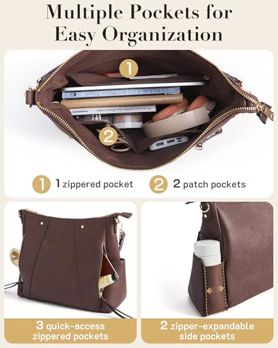 Missnine Hobo Bag para mujer bolso vegano miniatura 2