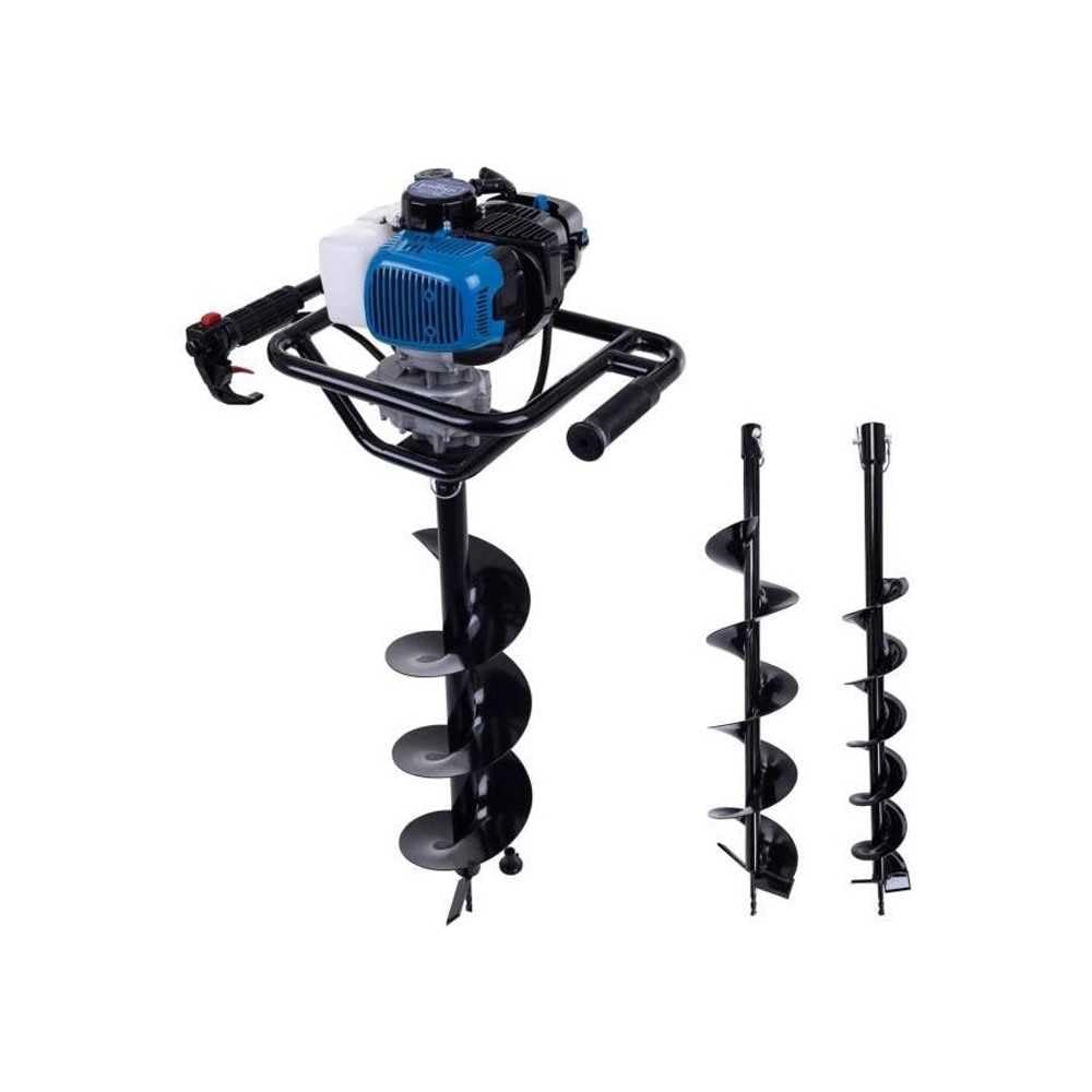 Scheppach Tarière Thermique EB2000 | Tarière de jardin | 1450W | Longueur de la tarière 800mm | Maniable avec 2 poignées | Trous de forage max. 200mm | Forets 100, 150, 200mm inclus