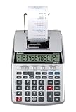 Canon P23DTSCII - Calcolatrice da tavolo, 12 cifre, stampa bicolore, P23-DTSC II, argento metallizzato