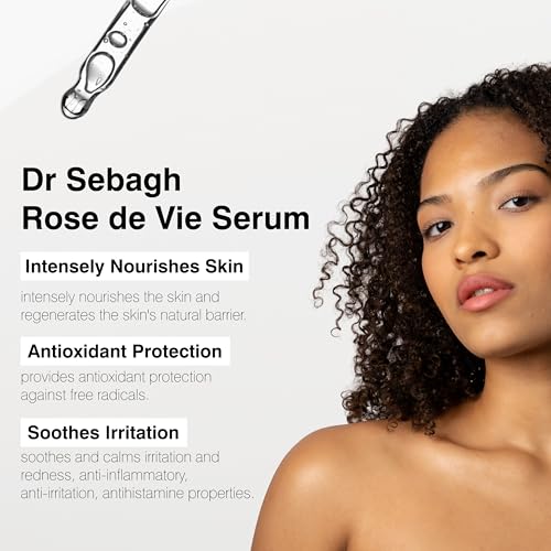Dr Sebagh Rose de Vie Serum - 1 fl oz - Award-Winning Nourishing Anti-Aging Formula - Use with Dry, Mature, or Sensitive Skin - Designed to Soothe Redness & Irritation - Regenerating & Invigorating