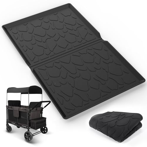 Image of Vodolo Silicone Mat for Wonderfold Wagon W4,Luxe Accessories for Wonderfold Stroller to Protect Wagon from Sand, Dirt, and Water,Easy Clean