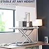 VIVO Economy Single Top Height Adjustable 29 inch Standing Desk Converter, Sit Stand Tabletop Monitor and Laptop Riser Platform Workstation, White, DESK-V000UW