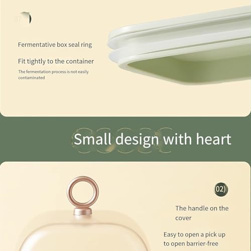 Machine à crème glacée et yaourt portable avec boîte de fermentation intégrée
