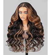 Arabella 5x6 Ready to Go Glueless Wigs Human Hair 1B/30 Highlight Lace Front Wig Human Hair 210% ...