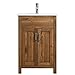 Design Element Bryson 24" Reclaimed Wood Single Sink Bathroom Vanity in Walnut