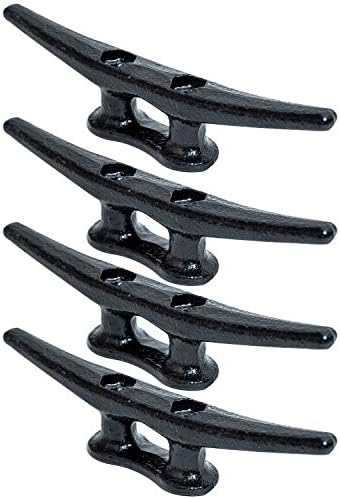 VR Business RD Boat Cleat 6 inch 4 Pack for Dock Tie Down | Boat Mooring Accessories |Nautical Decor | Beach Decor | Lake Decor | Maritime Decor