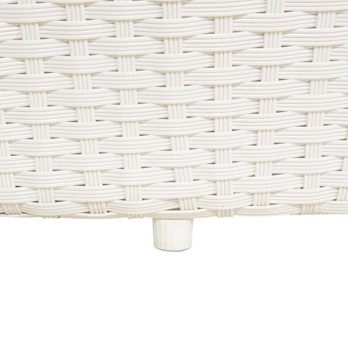 Beliani Sonneninsel Rattan weiß - 8