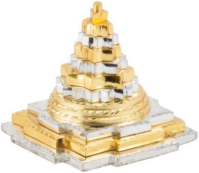 Brass Silver and Golden Finish Pyramid Feng Shui | Good Luck | Prosperity Symbol | Wealth Symbol | Dark Energy | Paper Weight