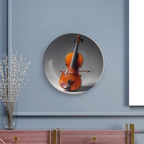 Plato decorativo de porcelana hueso Cello Model Kit 7 pulg miniatura 5