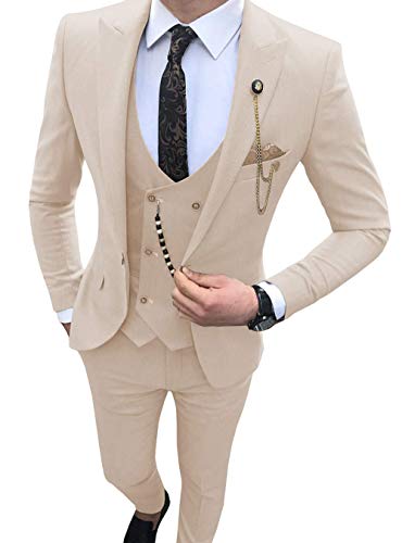 Costume 3 pièces haut de gamme Frank veste cintrée gilet pointu et pantalon Revel